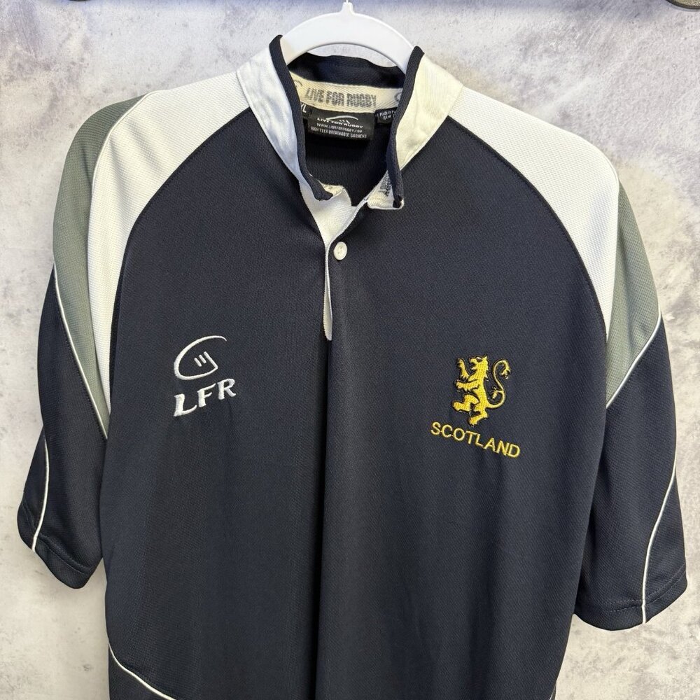 LFR Scotland Rugby Shirt Mens XL 23x30 Live for Rugby Short Sleeve